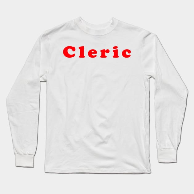 Cleric Long Sleeve T-Shirt by NovaOven